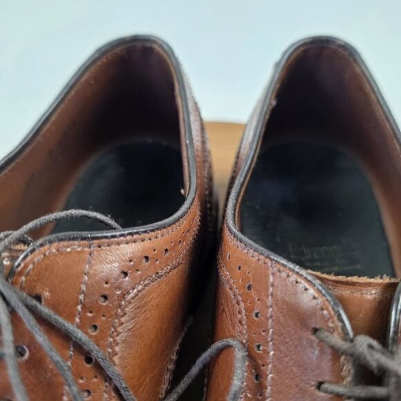 Allen Edmonds McAllister Brogue Wingtip Oxford Brown Leather‎ Dress Shoes 10 D main image 16